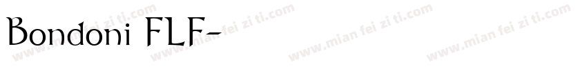 Bondoni FLF字体转换
